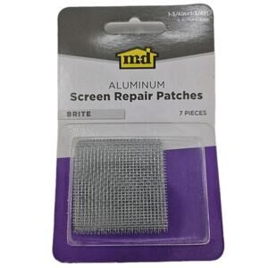 M-D Aluminum Screen Repair Patches, 7 Pieces, 1-3/4in×1-3/4in (18)